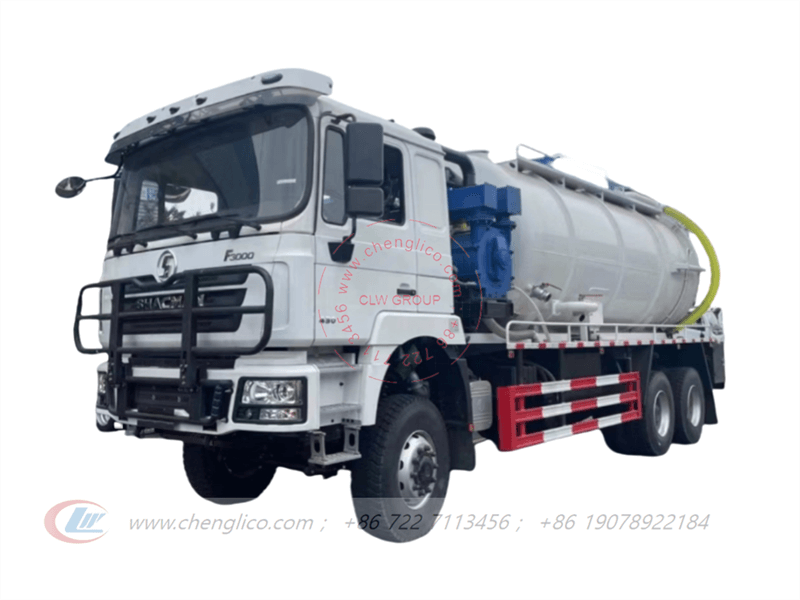 SHACMAN 20,000 liters Sewage Suction Flushing Truck