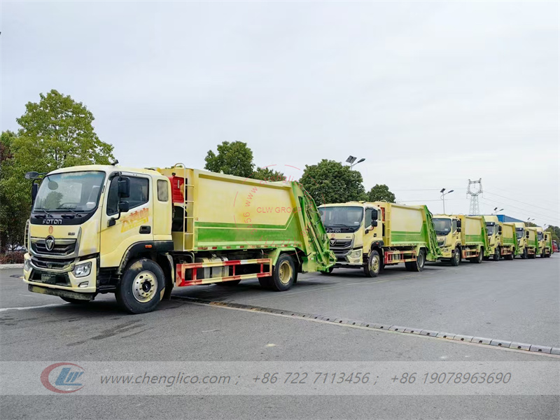 foton compressed garbage truck